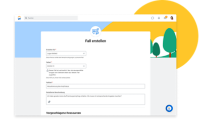 Initiieren Sie die Fallerstellung in Ihrer bevorzugten Arbeitsumgebung, einschließlich Desktop und Microsoft Teams.